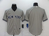 Yankees Blank Gray 2020 Nike Cool Base Jersey,baseball caps,new era cap wholesale,wholesale hats